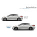 tuix 17 dark gray alloy wheels set hyundai elantra 2010-15